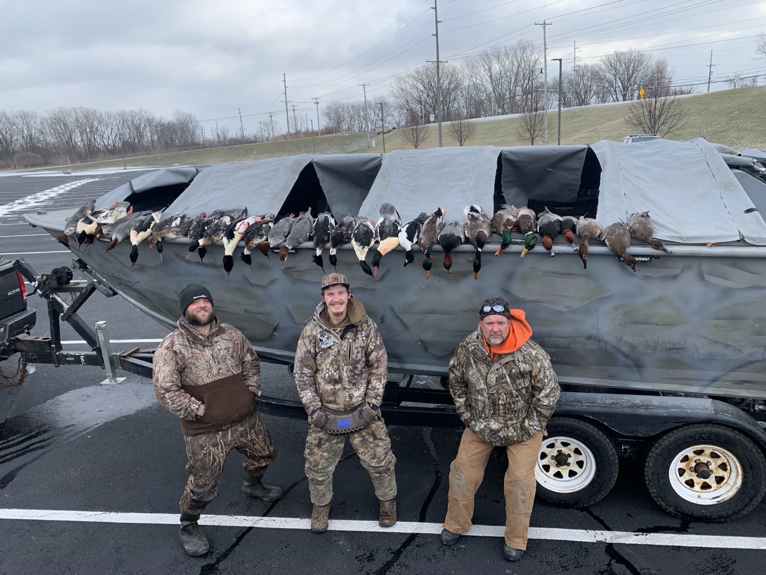 Limit of ducks on the boat blind