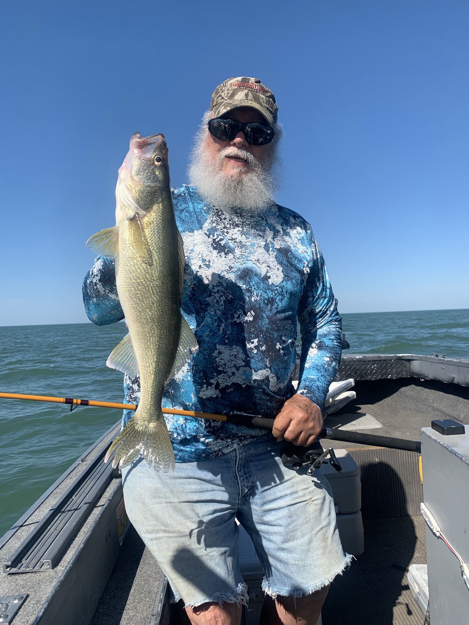 Client with a walleye